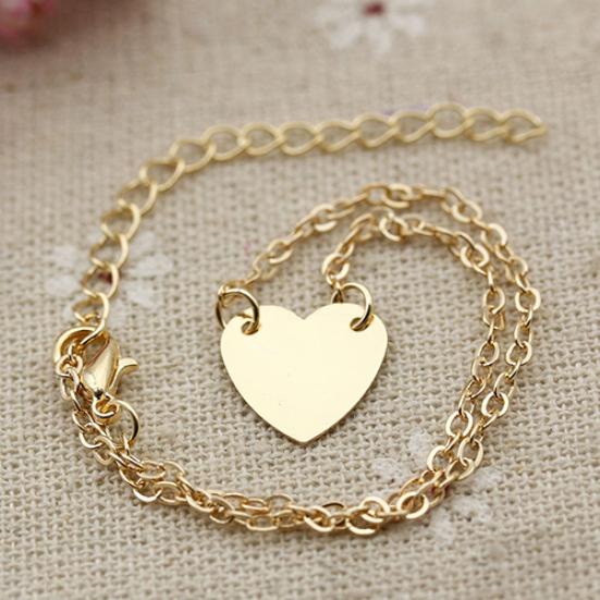 Женщины Любовь Сердце Лодыжки Браслет Браслет Пляжные Сандалии Ноги Ювелирные Изделия