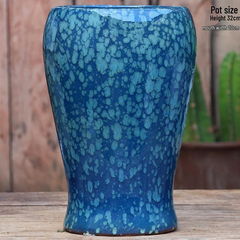 Высокий ручной керамический глиняный горшок для суккулентов и орхидей