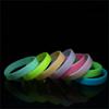Cuff Bangle Fitness Wristband Sports Wristbands Silicone Sweat Band Luminous Rubber Bracelets