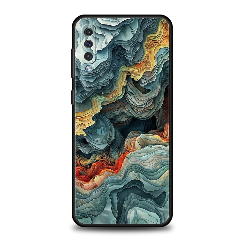 Складная текстурная чехол-накладка для Samsung Galaxy A56 A36 A26 A16 A34 A24 A42 A22 A20 A12 A40 A30 A10 5G Мягкий ТПУ чехол Fundas