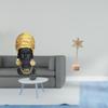Фигурка африканской женщины из смолы и металлическая скульптура Формы Креативный элемент декора дома Центральный элемент Украшение для