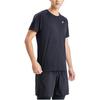 Asics Solid Color Outdoor Casual Round Neck Short Sleeve T-Shirt Men Tops Black 2011C701-001