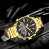 WWOOR New Steel Belt Cool Fashion Luminous Men's Watches Quartz Waterproof Movement Men's Hundred Wan Watch