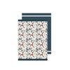 Torchons - Lot De 2 - 50 X 70 Cm - 100% Coton Absorbant - Bleu