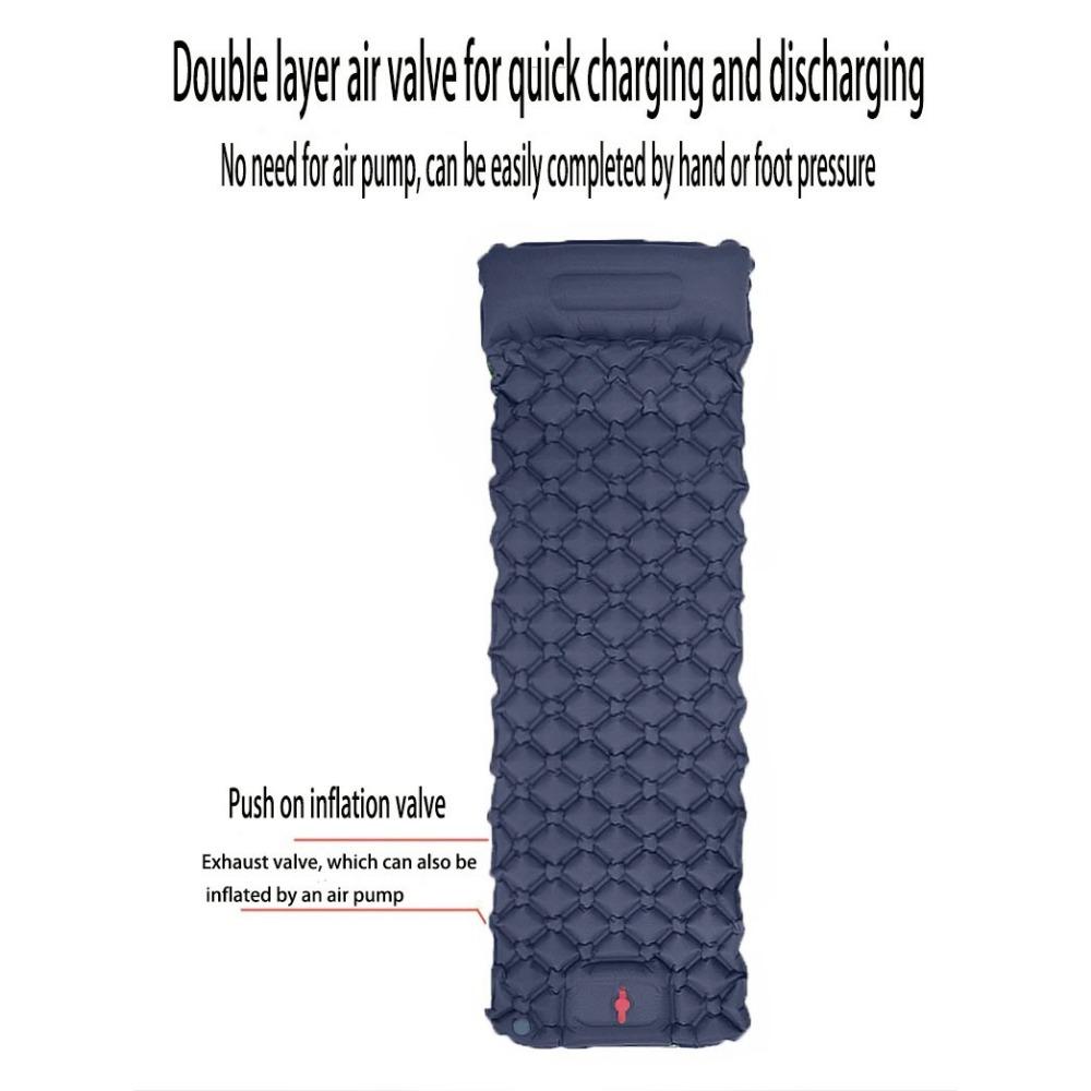Открытый спальный коврик для кемпинга, надувной матрас с подушками, дорожный коврик, складная кровать, сверхлегкая воздушная подушка, пеший туризм, треккинг