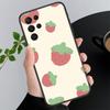 Phone Case For Samsung A17 A55 A16 A56 A35 A15 A53 A54 A33 A34 A25 A05S A52 A52S A07 A26 A06 Strawberry Cat Cartoon