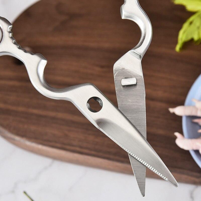 Многофункциональные кухонные ножницы из нержавеющей стали, бытовые ножницы для куриных костей, орехов