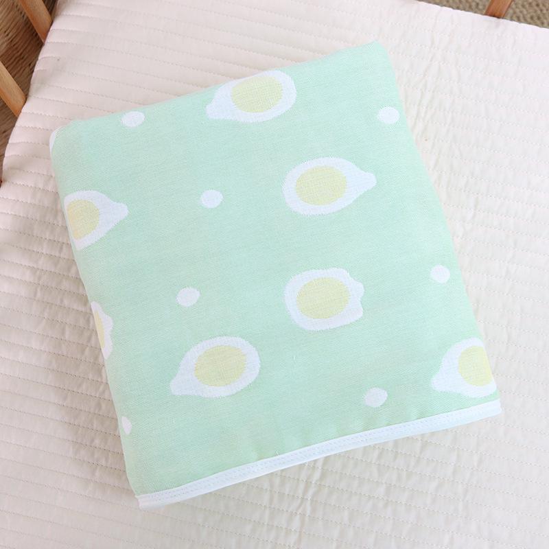 110x110cm 6-Layer Cotton Gauze Baby Blanket & Towel Combo