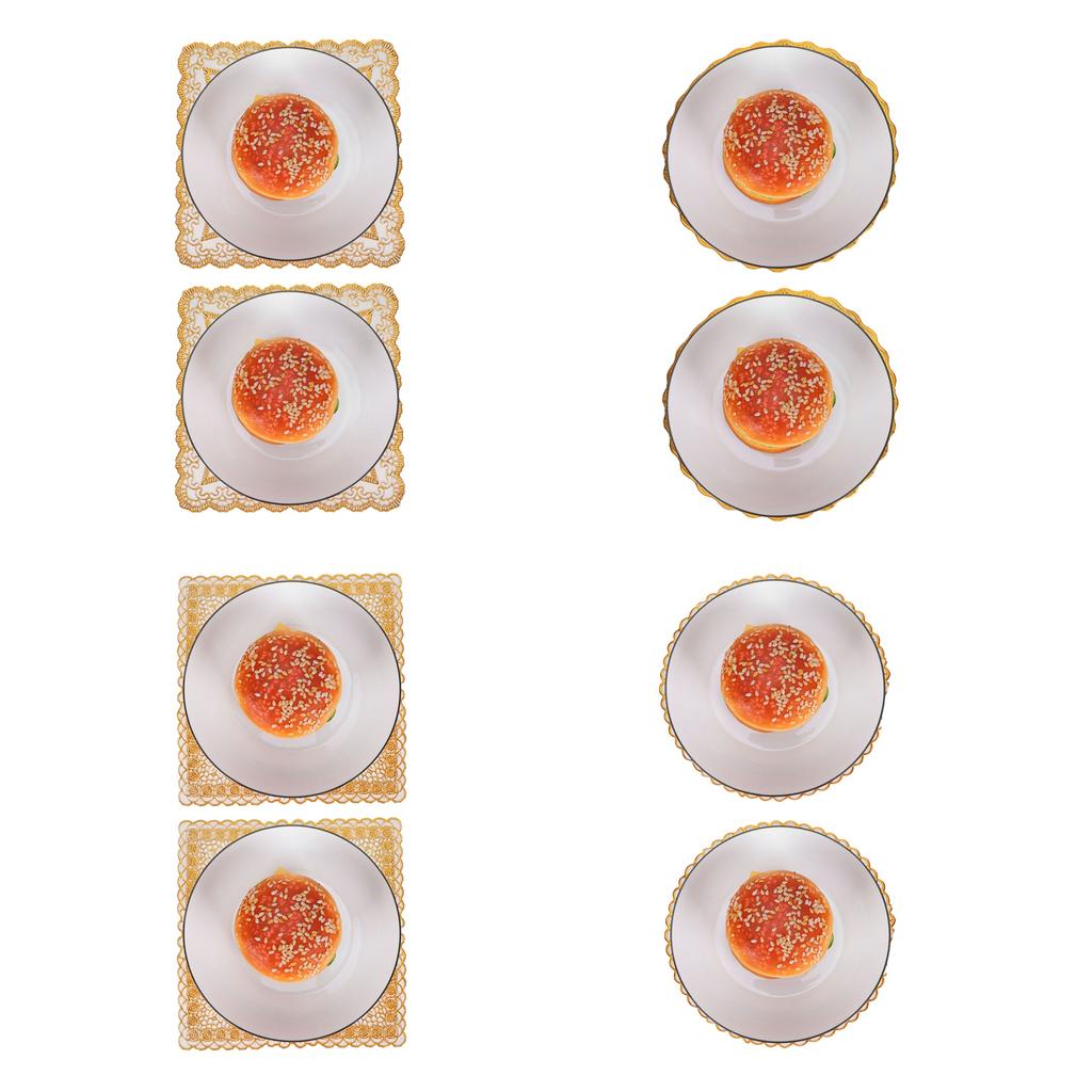 2 шт. 20x20 см салфетки для стола золотые салфетки подставки под кофейные чашки для свадебных вечеринок