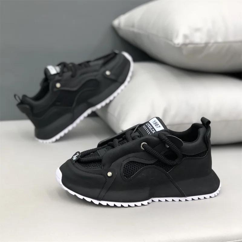 Fashion 2024 Latest Men's Mesh Breathable Fashion Casual Skateboarding Shoes Campus Style Youth Morning Running Sports Shoes Sneakers
