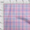 oneOone Cotton Flex Light Pink Fabric Check  Sewing Craft Projects Fabric Prints By Yard 40 Inch