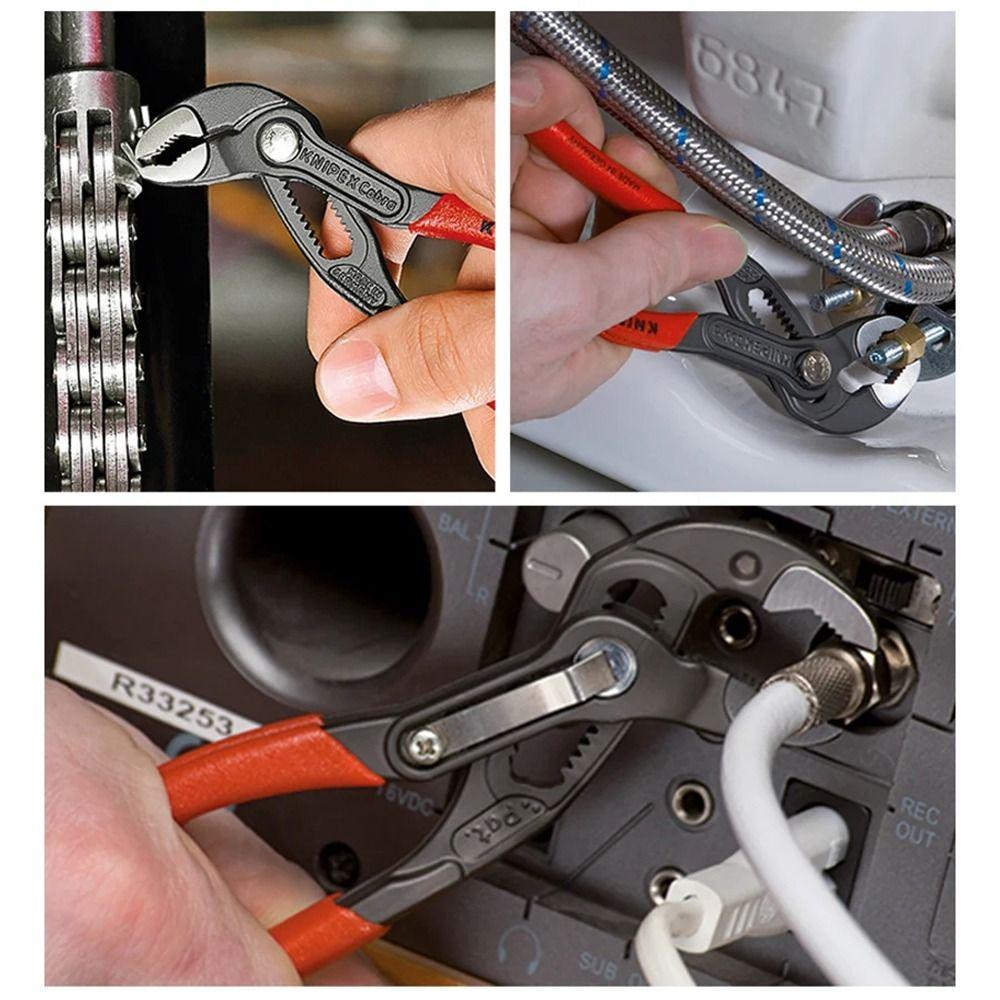 1Pcs Large Opening Water Pipe Plier Plumber Plumbing Waterpump Pliers Durable Clamp Wrench