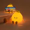 USB Rechargeable Night Light Orange Silicone Night Lights Touch Sensor Bedroom Bedside Cat Lamp With Remote For Kids Baby Gift