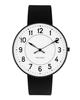 ARNE JACOBSEN Watch 40mm Scandinavian Design Daily Waterproof Design Without Second STATION White Black Leather (Quiet Hand) 53412-2001B