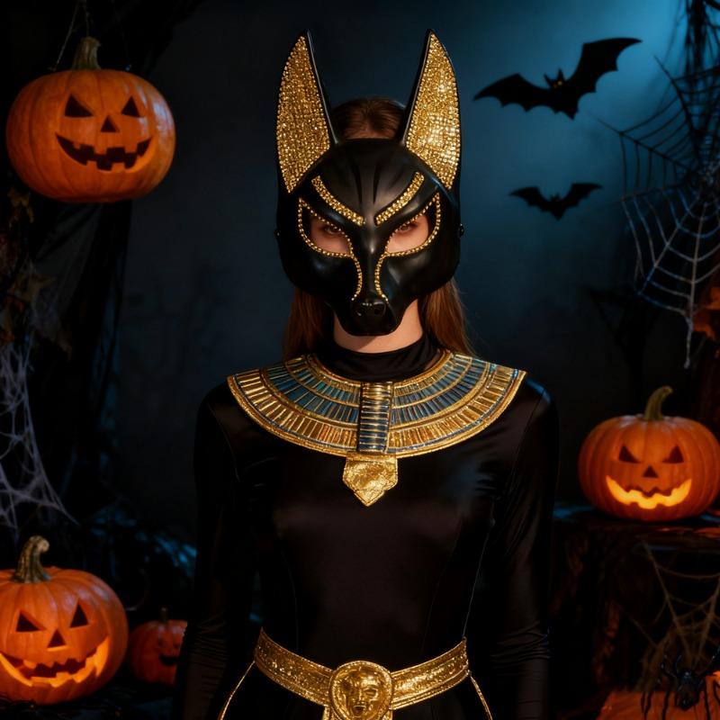 Halloween donkey head DIY diamond mask cosplay funny prop dance party