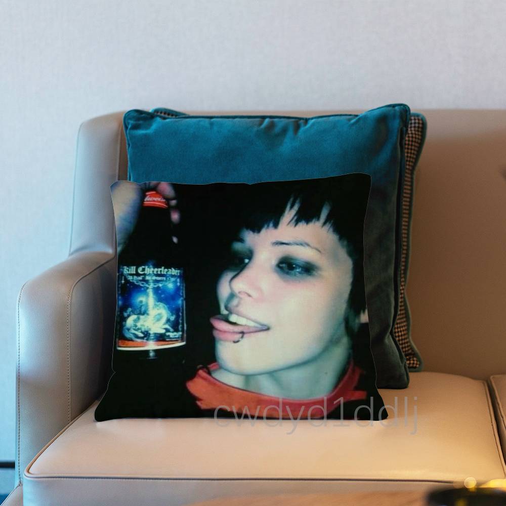 CCrystal Castles Band Amnesty Cushion Cover Pillow Cover Decor Pillowcase Printed Cushion Case For Couch