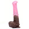 Жидкий силиконовый фаллоимитатор для животных, конский пенис с присоской, вагина, стимулирующая женский мастурбатор, анальные секс-игрушки для мужчин, член
