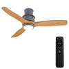 Bon Furniture Ceiling Fan LED Natural 5 Levels of 4 Levels of Air Volume DC 1 5 Tatami 10 Tatami Remote Control 3 Natural Light, Integrated, Wood,