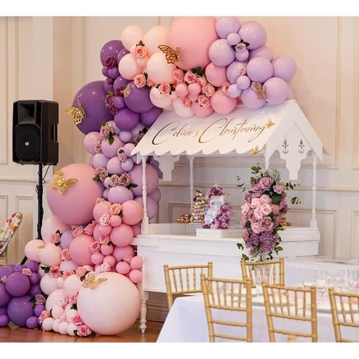 Guirlande de Ballons - Non spécifié - Arche de Ballon - 120 Pcs - Rose et Violet - Décoration de Fête