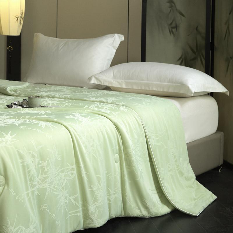 Жаккардовое бамбуковое охлаждающее летнее одеяло для кровати размера «queen» и «king», шелковистое одеяло для кондиционера, легкое охлажденное одеяло, мягкое, против клещей