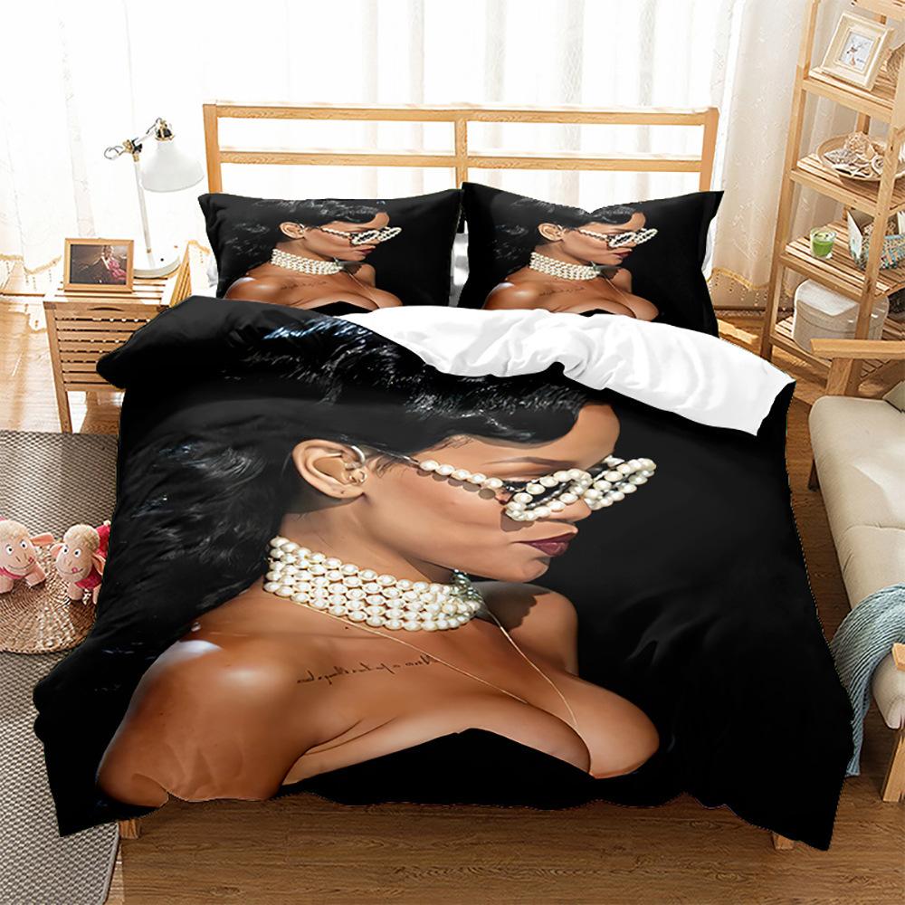 Модная технология печати, 3D цифровая печать, постельное белье, пододеяльники, наволочки, комплекты из трех предметов