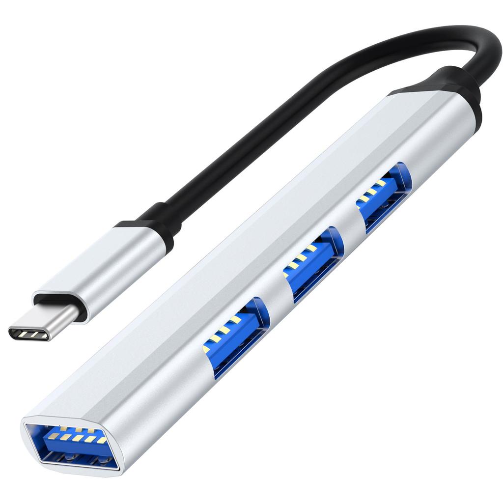 USB-C High-Speed 3.0 Hub: 4-Port Laptop Expansion Dock