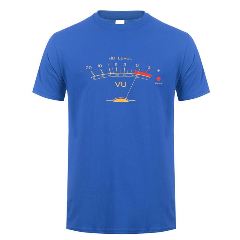 Volume Vu Meter Vintage Audio Engineer Recording Fan Classic T Shirt Unisex Cotton Streetwear Top Short Sleeve Gifts Tshirt Dy140