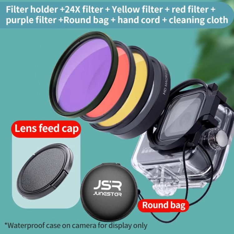 58mm Threaded Filter Adapter Ring for GoPro HERO13/12/11/10/9/8 Black, Aluminum Action Camera Mount Accessory