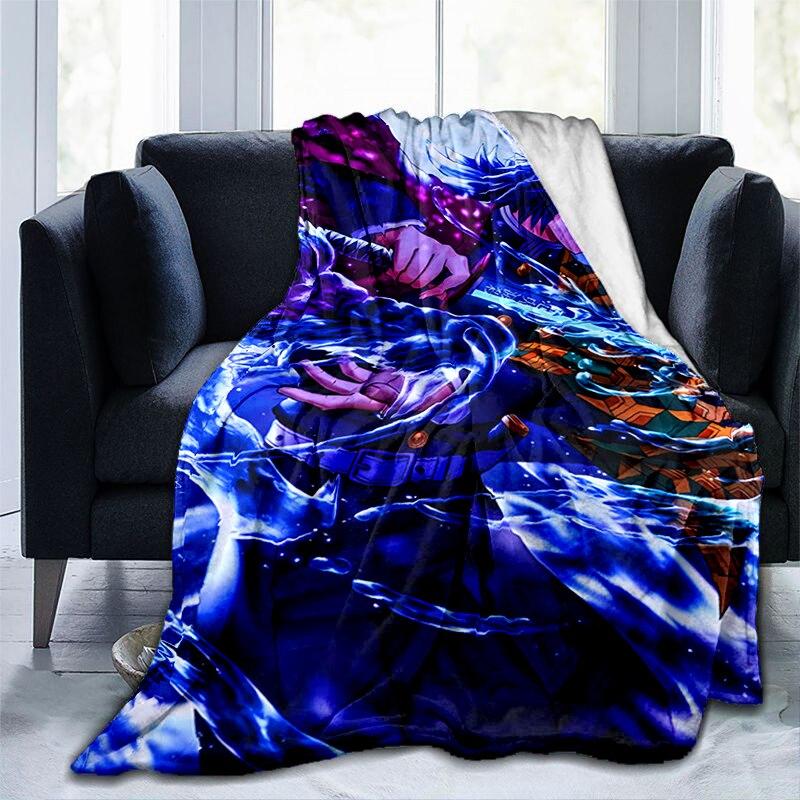 Мультяшное одеяло с принтом Genshin, фланелевое теплое мягкое плюшевое одеяло для дивана-кровати, милое плюшевое одеяло в стиле аниме