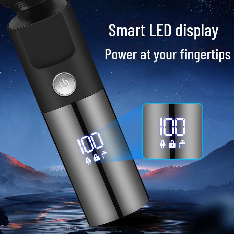 Cross-Border Men's Smart Electric Shaver: Floating Three-Blade Head, USB Rechargeable, Fully Washable.