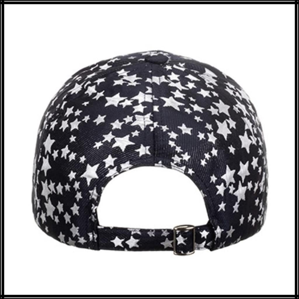 White Fang CA694 Star Pattern Cap for and Men and Women (Silver) Sports, Running, Outdoors,