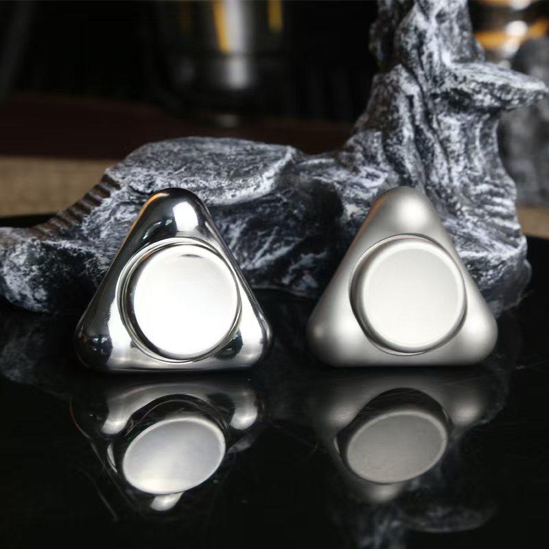 Нержавеющая сталь Fidget Spinner 3-точечный бесшумный гироскоп-вращалка для снятия стресса - Оптовые EDC ADHD игрушки для концентрации для взрослых Офисные подарки