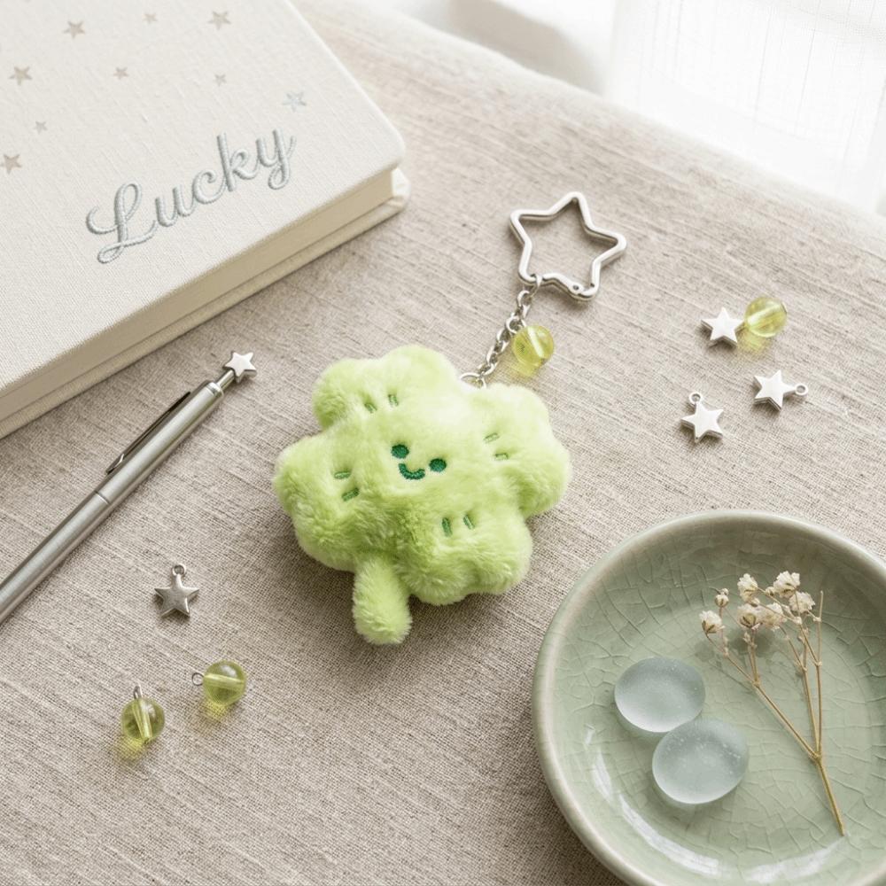 Elastic PP Cotton Plush Keychain High-Quality Fuzzy Plush Fluffy Keychain School Bags