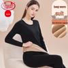 Langsha Women's Thickened Sherpa Fleece-Lined Thermal Underwear Set
