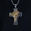 WENDYFO Новое поступление крест ожерелья для мужчин повседневный мужской религиозный амулет ювелирные изделия кулон
