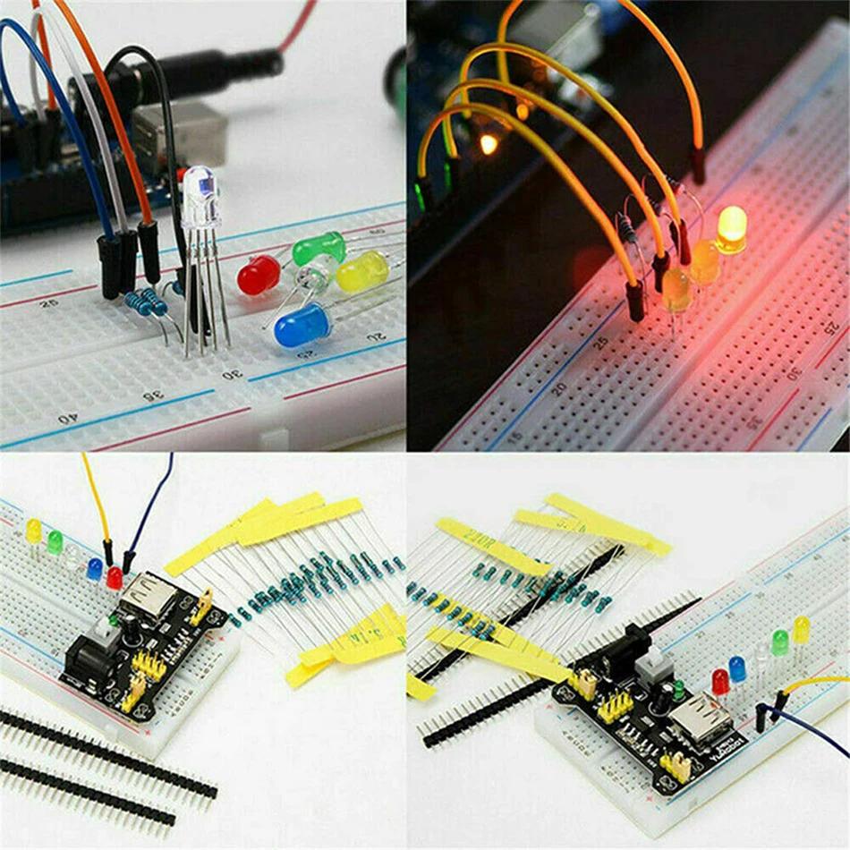 1818pcs Electronic Components Kit Common Capacitors Resistors Capacitors T0-92 LED Transistors PCB Board DIP-IC RM065 diodes