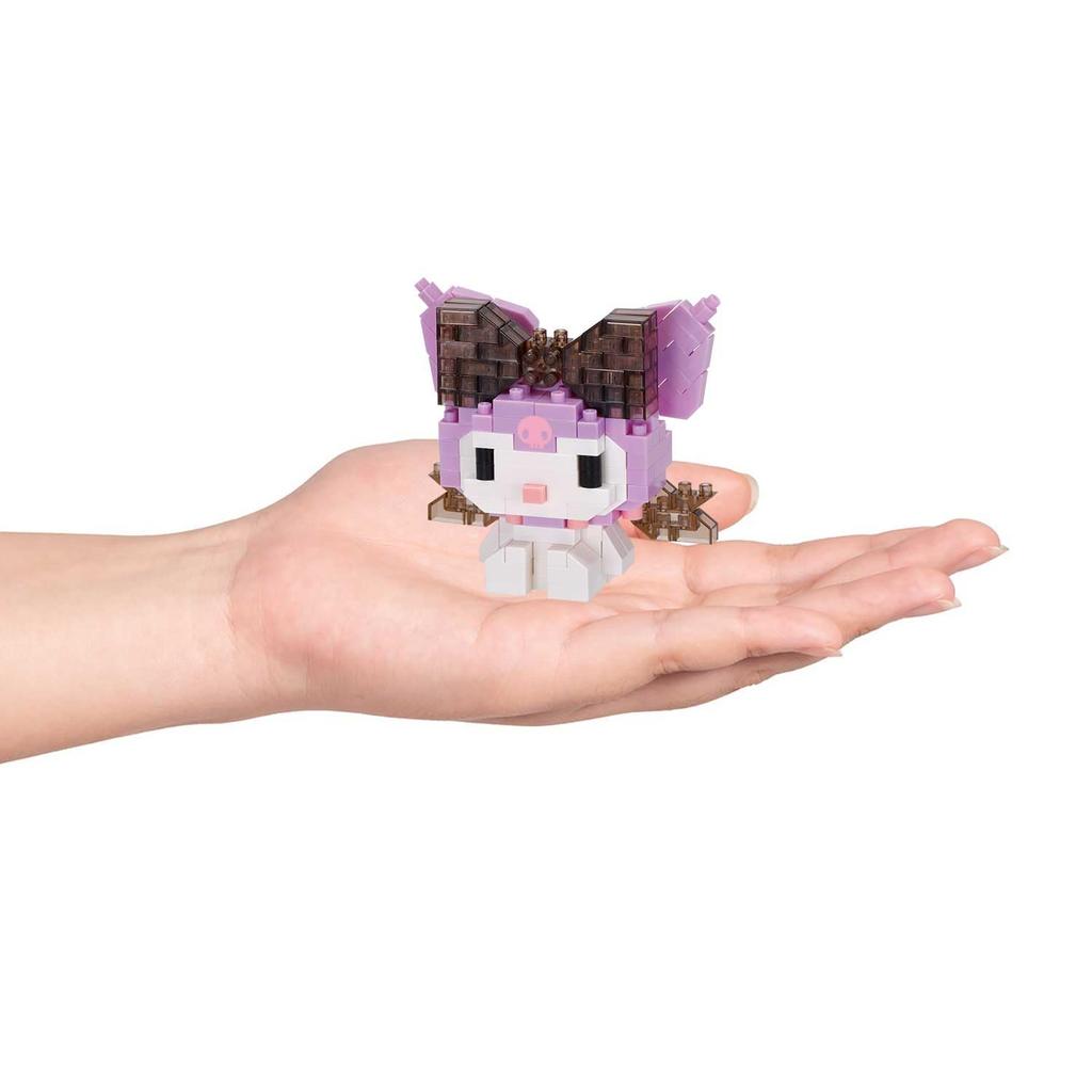 Kawada Nanoblock Kuromi Big Ribbon NBCC248, 3 X 10.5 X 18 Cm, Ages 12 and Up, Interior Decoration, Hobby, NBCC248