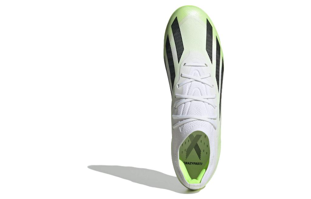 adidas X Crazyfast.1 Artificial Grass Cleats 'Cloud White Solar Green' IF0161