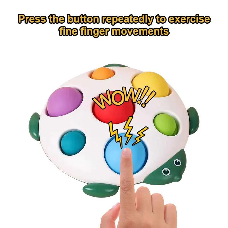 Детский обучающий пресс-ежик, мягкая клавиша для тренировки концентрации, игрушки для раннего образования, координация рук и глаз, маленький ежик