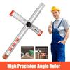 60CM High Precision Angle Ruler Woodworking Scribe Ruler T-type Gauge Tools Crossed-Cut Drawing O9K9