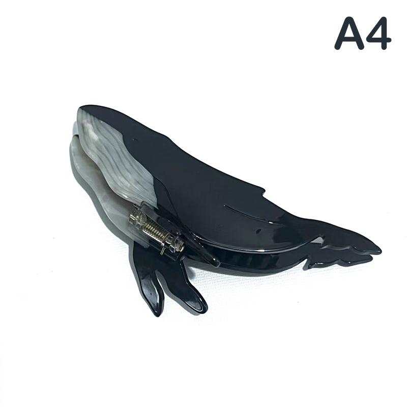 Заколка для волос с когтями, симпатичная заколка для волос из ацетата с китами, креативная заколка для волос для женщин, аксессуары для волос, головной убор