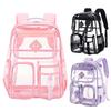 Clear Backpack Solid Large Transparent Bag For Teen Girls, School, Sports, Travel Stadium Approved