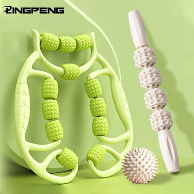 Мышечный ролик Триггерная точка Мышечный ролик Поролоновый ролик Инструмент для глубокого массажа для облегчения мышечной болезненности, скованности и напряженных мышц