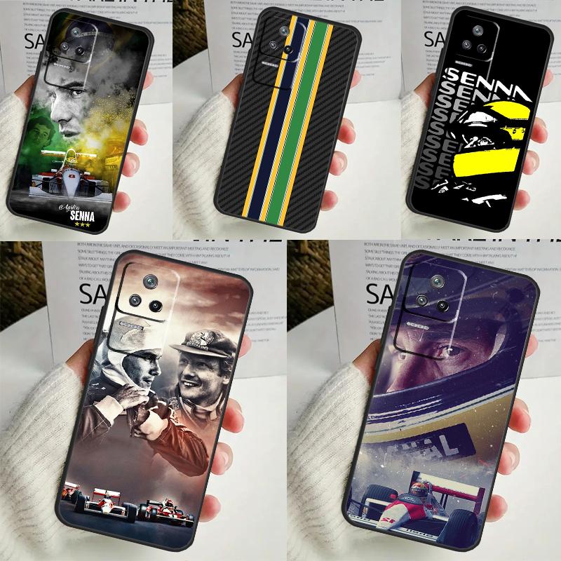 Чехол для гонок Ayrton Senna F1 для Xiaomi 13 14 Ultra 11T 12T 13T Pro 12 Lite POCO X6 M6 Pro X3 X4 X5 M5s F3 F5