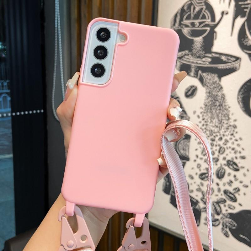 Чехол-ремешок для Samsung Galaxy A55 A15 A25 A35 A05S S24 Ultra S21 S23 FE S22 Plus Наплечный Crossbody Шнурок на шею Силиконовый чехол