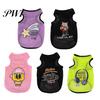 Pet Apparel Vest Cartoon Pattern Wear Resistant Polyester Dog Ultra-Thin Sleeveless Sunscreen Print Supplies Outfit