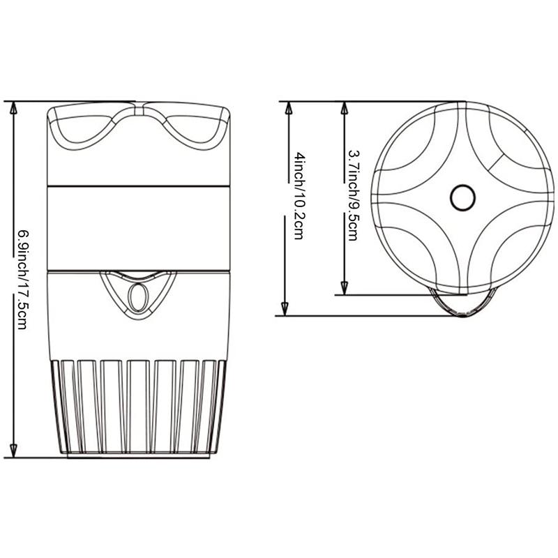 Ручная соковыжималка для цитрусовых, апельсинов, портативная ручная вращающаяся крышка, пресс-развертка для лимона, лайма, грейпфрута, кухонные аксессуары