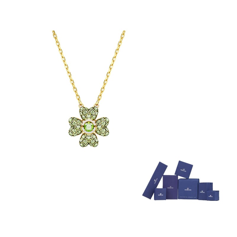 Swarovski Cubic Zirconia Faux Crystal Necklaces Women's Green 5671144