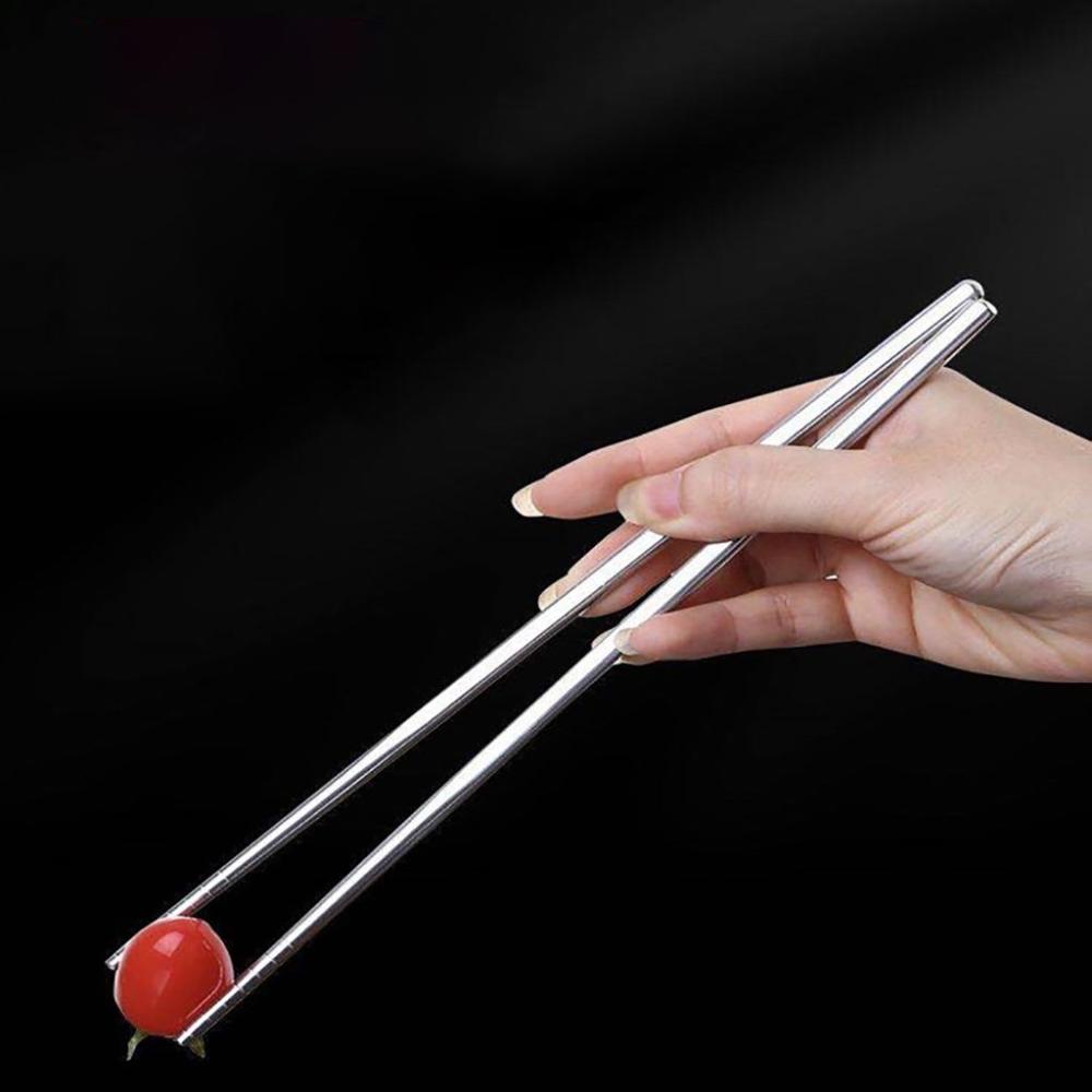 High Temperature Sterilizable Non-slip Tableware Metal Chopsticks Chopsticks Kitchen Accessories