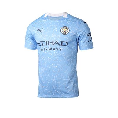 Футболка мужская Manchester City Home Player Edition сезона 2020-21, небесно-голубая 757057-01